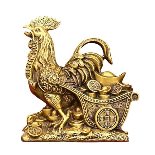 Skulpturen Kupfer Hahn Ornamente for Schreibtische Kupfer Kunsthandwerk Arbeitszimmer Feng Shui Ornamente Kupfer Statue von BCLYERBJ