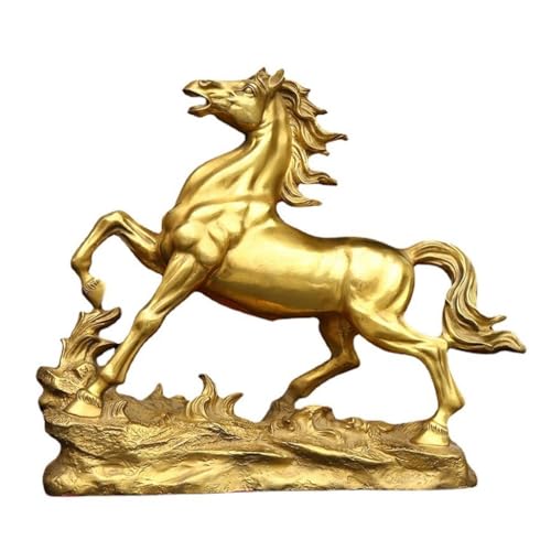 Skulpturen Ladentheke Desktop Kupfer Pferd Ornamente Messing Metall Büro Bogu Regal Handwerk Kupfer Statue von BCLYERBJ