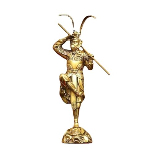 Skulpturen Messing Monkey King Ornamente Wohnzimmer Bronze Statue Ladentheke Feng Shui Reichtum Dekoration Kupfer Statue von BCLYERBJ