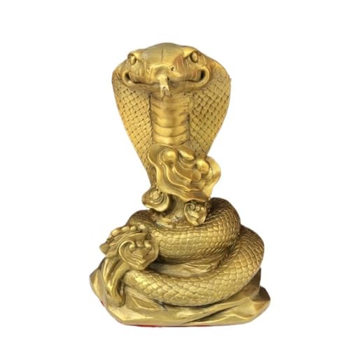 Skulpturen Messing Ornamente Schlange Ornamente Metall Schreibtisch Wohnzimmer Desktop Kupfer Statue von BCLYERBJ
