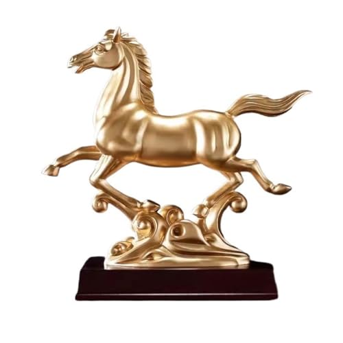 Skulpturen Pegasus Stepping On Auspicious Wolken Messing Ornamente Buch Büro Schreibtisch Ornamente Kupfer Statue von BCLYERBJ