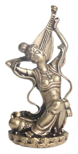 Skulpturen Statue Retro Messing Ksitigarbha Bodhisattva Desktop Ornament Religiöse Verankerung Buddha Statue Ornament Spielen von BCLYERBJ