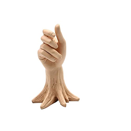 Skulpturen Statue Wandbild Skulptur Harz Hand Holding Blume Menschlichen Arm Handwerk Dekoration Ornamente von BCLYERBJ