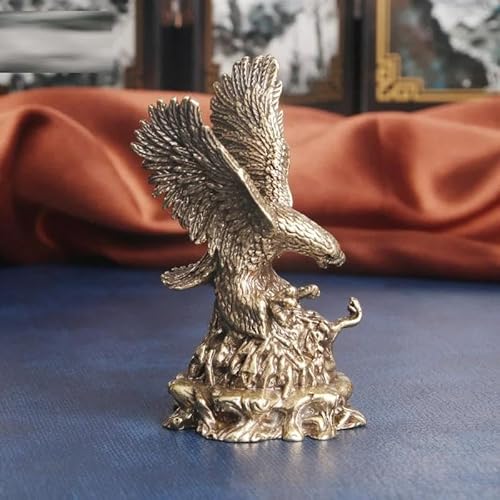 Skulpturen Statue Wertschätzung Kupfer Ornamente Fliegende Adler Statue Miniaturen Figuren Tee Haustiere Büro Schreibtisch Dekor von BCLYERBJ