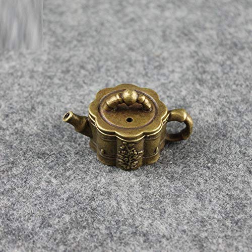 Skulpturen Statuen Skulpturen Bronze Teekanne Tee Haustier Kleines Taschentee-Set Weihrauchbrenner Ornamente Schöne Tischdeko von BCLYERBJ