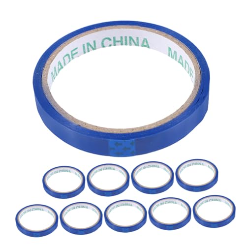 BCOATH 10 Rollen Blaue Bopp Beutelverschlussband Supermarkt Bindeband für Obst Gemüse Gefrierbeutel Vielseitiges Verpackungsband mit Starker Haftung und Reißfestem Material von BCOATH