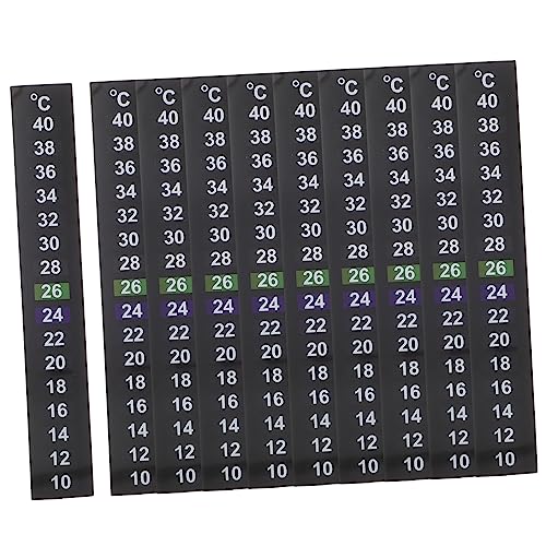 BCOATH 10 Stück Aquarium Thermometer Aufkleber 10 40 °C Selbstklebende Temperaturstreifen Für Aquarien Ideal Zur Genauen Temperaturmessung Innenräumen von BCOATH