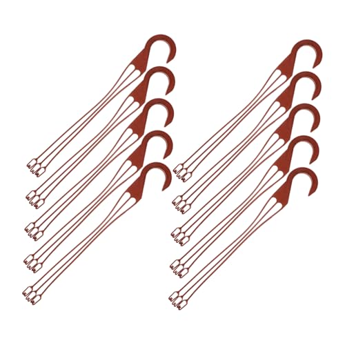 BCOATH 10 Stück Langlebige Kunststoff blumentopf Haken zum Aufhängen von Pflanzenkörben Vielseitige Gartenaufhängung für Orchideen Hängeampeln und Gartendeko Einfache Befestigung von BCOATH