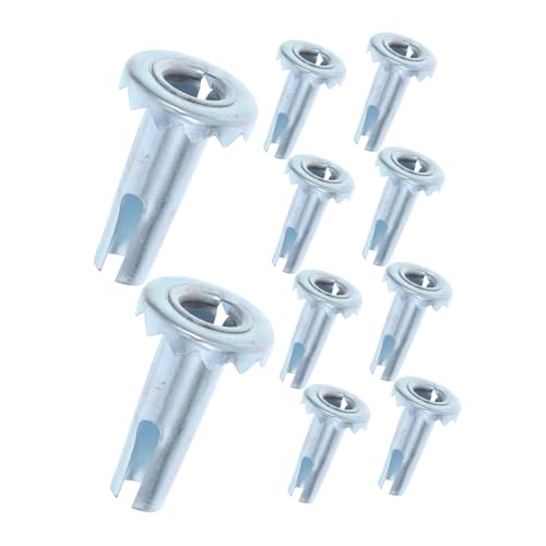 BCOATH 10 Stück Metall Bürostuhl Caster Inserts Teiliges Steckhülsen Geräuscharm Langlebig Leicht zu Installieren Ersatz für Drehstuhlrollen von BCOATH