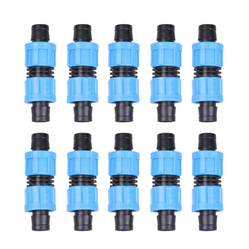 BCOATH 10 Stück Teiliges Tropfbewässerung Verbindungsset Langlebige Gartenbewässerung Schlauchverbinder Passend für Tropfschlauch und Feindüse Professionelles Zubehör für Gartenzone von BCOATH
