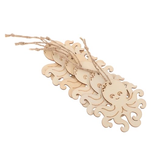 BCOATH 10 Stück Große Holz-oktopus-ausschnitte Unbemalt Meerestier-dekorstücke Für Bastelprojekte BCOATH 10 Stück Große Holz-oktopus-ausschnitte Unbemalt Meerestier-dekorstücke Für Bastelprojekte von BCOATH