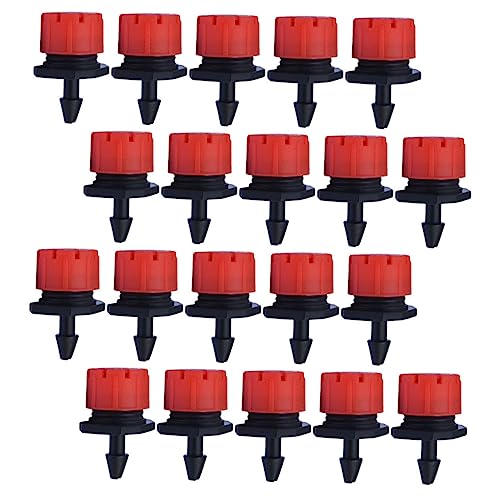 BCOATH 100 Stück Einstellbare Tropfbewässerungsdüsen mit Mikrobewässerung Langlebige Kleine Rote Sprinkler für Garten Hochbeete und Blumenbewässerung Einfache PE Schlauchmontage BCOATH 100 Stück Einstellbare Tropfbewässerungsdüsen mit Mikrobewässerung Langlebige Kleine Rote Sprinkler für Garten Hochbeete und Blumenbewässerung Einfache PE Schlauchmontage von BCOATH
