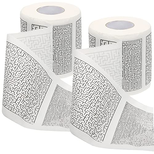 BCOATH 2 Rollen Lustiges Klopapier Mit Labyrinthmuster Aus Papier Für Toilette Serviettenpapier Fürs Badezimmer Sicher Und Praktisch Anwendung BCOATH 2 Rollen Lustiges Klopapier Mit Labyrinthmuster Aus Papier Für Toilette Serviettenpapier Fürs Badezimmer Sicher Und Praktisch Anwendung von BCOATH