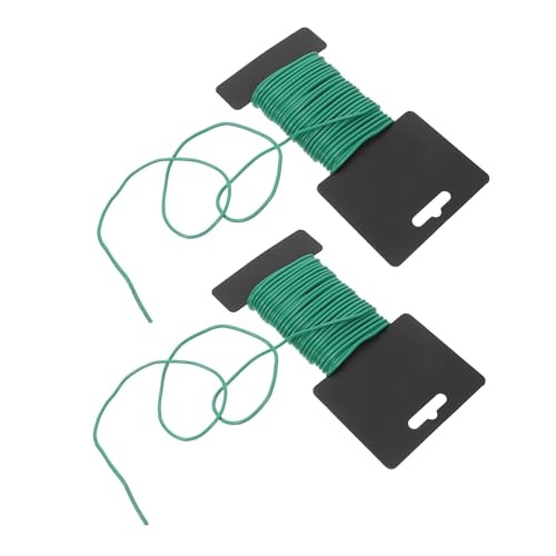 BCOATH 2 Rollen Grüne Gartenbinder Pflanzendraht Flexibel Wiederverwendbar für Innenbereich Pflanzenbindung und Gartenpflege zur Pflanzenstütze und Werkzeugbefestigung BCOATH 2 Rollen Grüne Gartenbinder Pflanzendraht Flexibel Wiederverwendbar für Innenbereich Pflanzenbindung und Gartenpflege zur Pflanzenstütze und Werkzeugbefestigung von BCOATH
