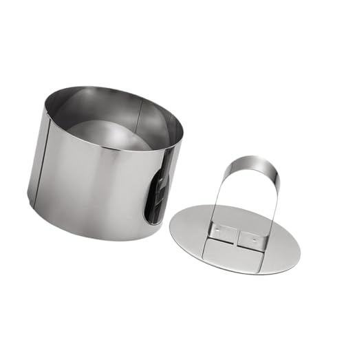 BCOATH 2 Sätze Edelstahl Fleischpresse und Reispresse Multifunktionale Teigform für DIY Burger Sandwich und Reis Langlebig Einfach zu Reinigen Praktisch für Küche Grill und Picknick von BCOATH