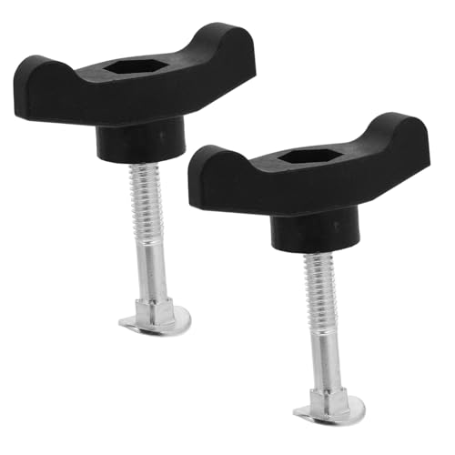 BCOATH 2 Sätze T handle Bolts mit Flügelmuttern für Rasenmäher Griffe Werkzeugfreie Befestigung Kompatibel mit Modellen Ersatz für Rasenmäher Zubehör von BCOATH