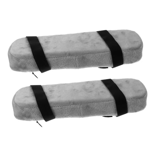 BCOATH 2 Stück Armlehnenpolster mit Memory Schaum Rutschfestes Armkissen für Bürostuhl und Esszimmerstuhl Ergonomische Ellenbogenstütze zur Druckentlastung für Zuhause Büroanwendung von BCOATH