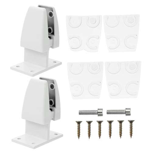 BCOATH 2 Stück Förmige Metallklemmen für Schreibtisch Trennwände Stabile Glas und Bildschirmhalterung Platzsparende Office Desktop Privatsphäre Clips Geeignet für Büro und von BCOATH