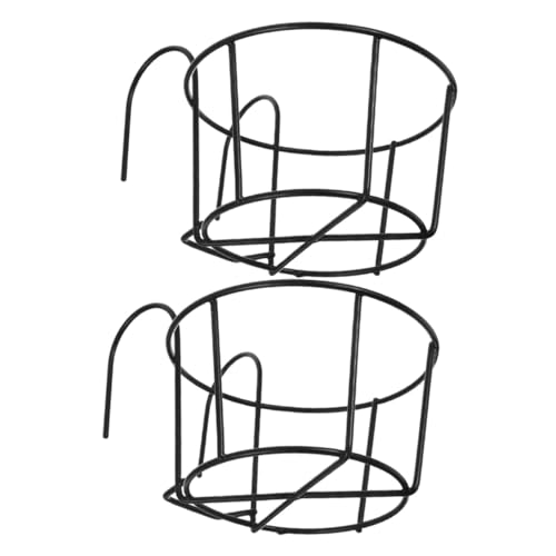 BCOATH 2 Stück Metall Heufutterspender für Kleintiere Robust Hängend mit Haken für Kaninchen Meerschweinchen und Zwergkaninchen Geeignet für Käfige und Gehege von BCOATH