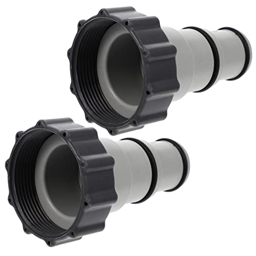 BCOATH 2 Stück Pool Schlauchadapter für Pumpen Robuste und Langlebige Verbindungsteile Geeignet für Gallonen Filterpumpen mit Gewindeanschlüssen BCOATH 2 Stück Pool Schlauchadapter für Pumpen Robuste und Langlebige Verbindungsteile Geeignet für Gallonen Filterpumpen mit Gewindeanschlüssen von BCOATH