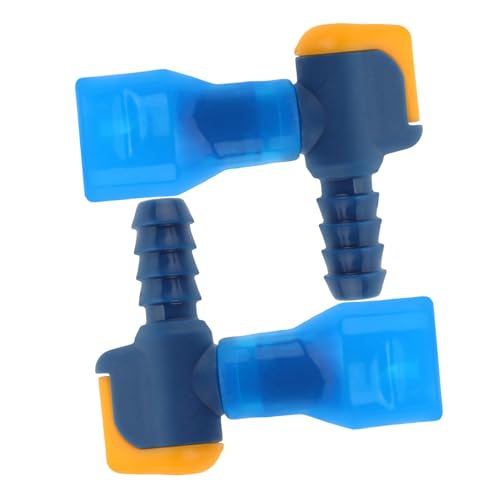 BCOATH 2 Stück Teiliges Wasserbeutel Anschlusswinkel Hydration Pack Zubehör Auslaufsicherer Wasserblasen Bissventil Ersatz Kompatibel mit Trinkblasen und Schläuchen von BCOATH