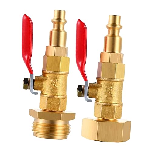 BCOATH 2 Stück Teiliges Winterize Adapter Kupfer Schlauchverbinder mit Innen und Außengewinde Robuste Frostschutzkupplung mit Kugelhahn für Garten Wohnmobil Boot und Wohnwagen BCOATH 2 Stück Teiliges Winterize Adapter Kupfer Schlauchverbinder mit Innen und Außengewinde Robuste Frostschutzkupplung mit Kugelhahn für Garten Wohnmobil Boot und Wohnwagen von BCOATH