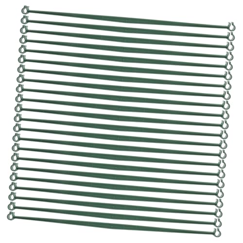 BCOATH 20 Stück Teiliges Gartengitter Verbindungsset aus Kunststoff Stabiles Langes Rankgitter stangenverbinder für Tomaten Gemüsepflanzen Schnappbare Halterung für Kletterpflanzen von BCOATH