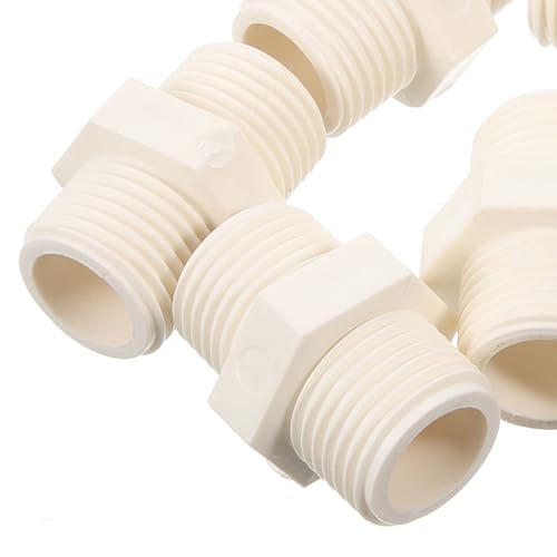 BCOATH 20 Stück Teiliges PVC Wasseradapter Doppelt Außengewinde Rohrverbinder für Garten Wasserleitungsrohre Leicht Stabil Installieren Langlebig für Haus und Industrie BCOATH 20 Stück Teiliges PVC Wasseradapter Doppelt Außengewinde Rohrverbinder für Garten Wasserleitungsrohre Leicht Stabil Installieren Langlebig für Haus und Industrie von BCOATH