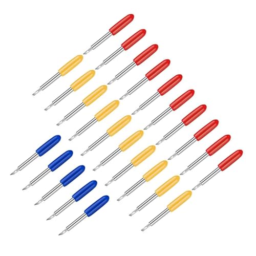 BCOATH 25 Stück Teiliges Cutter Ersatzklingen aus Wolframstahl für Schneideplotter Langlebige Präzise Schneidmesser Kompatibel mit Computerplottern Vielseitig Einsetzbar von BCOATH
