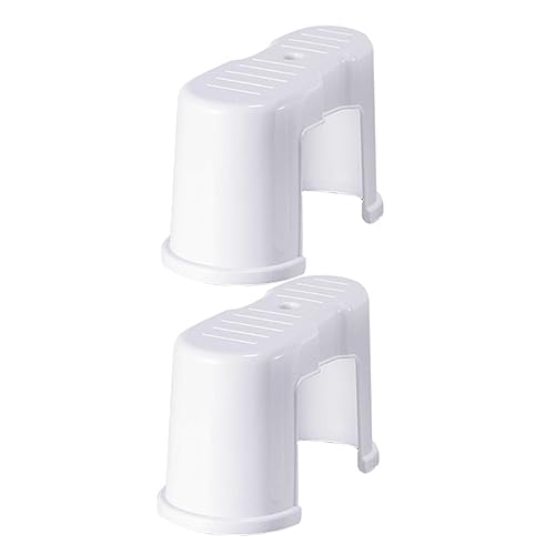 BCOATH 2st Toilettenhocker Klapptritt Tritthocker Für Kindertoilette Fußstütze Für Pediküre Kleiner Fußhocker Nagel Füße Dusche Kinder Fußhocker Toilettenartikel Weiß Baby Hölzern Plastik von BCOATH