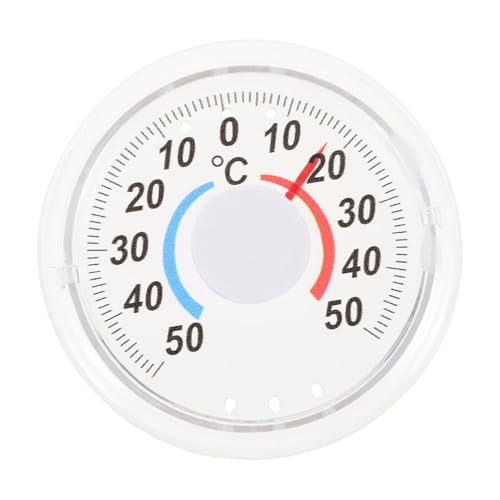 BCOATH 3 Stück Teiliges Hängendes Thermometer für den Innenbereich mit Fahrenheit Celsiusanzeige Langlebig und Praktisch Geeignet für Zuhause Schule und Büro Silberfarben Einfache von BCOATH