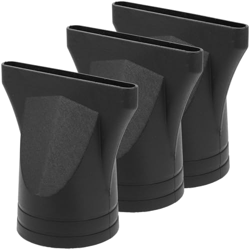 BCOATH 3 Stück Teiliges Schwarzer Kunststoff Haartrockner Düsenaufsatz Langlebig Leicht Leistungsstark Professioneller Föhn Diffusor Aufsatz zur Schonenden Haarpflege und Styling im von BCOATH