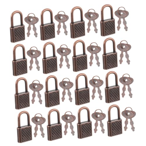 BCOATH 30 Sätze Teiliges Piratenschloss mit Schlüssel Kleine Metall-vorhängeschlösser für Schatzkisten Halloween-party-deko Rollenspiel-zubehör und Diy-bastelprojekte von BCOATH