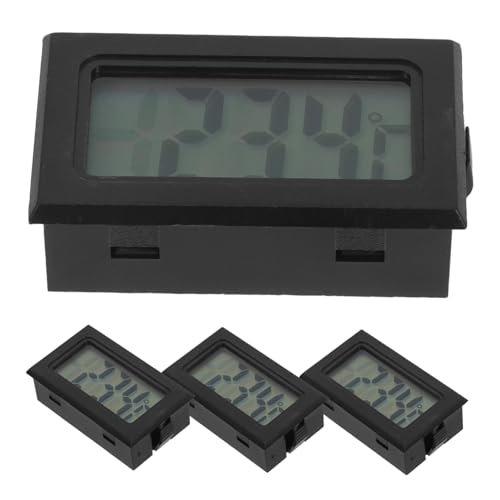 BCOATH 4 Stück Digitales Mini-thermometer Eingebettet mit Lcd-display Präzise Temperatur Feuchtigkeitsmessung für Zuhause Gewächshaus Reptilienraum Vielseitig Einsetzbar und Platzsparend von BCOATH