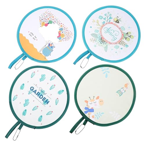 BCOATH 4 Stück Teiliges Faltbarer Retro Handventilator Runder Mini Fächer mit Cartoon Kompakt und Tragbar für Sommer Handtasche und Outdoor Leicht zu Verstauen Bedienen BCOATH 4 Stück Teiliges Faltbarer Retro Handventilator Runder Mini Fächer mit Cartoon Kompakt und Tragbar für Sommer Handtasche und Outdoor Leicht zu Verstauen Bedienen von BCOATH