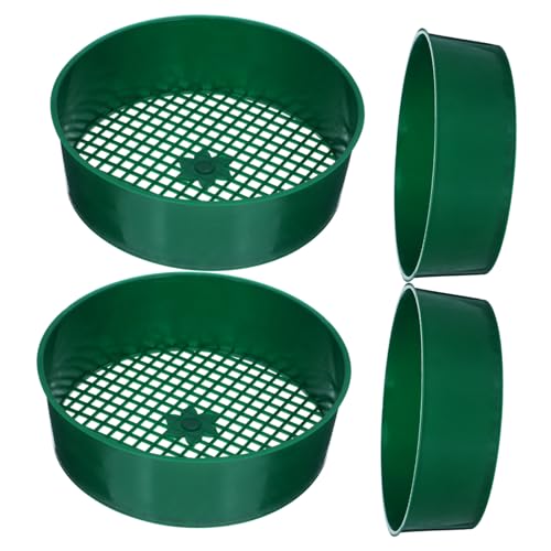 BCOATH 4 Stück Teiliges Gartensieb aus Langlebigem PP mit Feinem Rundloch maschengewebe Vielseitig Einsetzbar zur Trennung von Erde und Steinen Robust und Einfach zu Reinigen für BCOATH 4 Stück Teiliges Gartensieb aus Langlebigem PP mit Feinem Rundloch maschengewebe Vielseitig Einsetzbar zur Trennung von Erde und Steinen Robust und Einfach zu Reinigen für von BCOATH