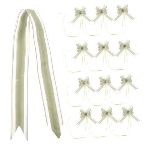BCOATH 40 Stück Teiliges Chiffon-ziehschleifen- Große Matte Schleifen für Geschenkverpackung Elegante Hochzeit Partydekoration Vielseitige Geschenk Blumenverzierung Einfach zu Befestigen von BCOATH