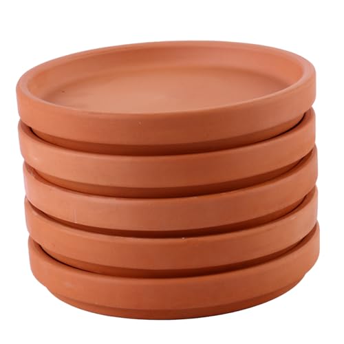 BCOATH 5 Stück Blumentopfmatte Ausgefallener Halter Untertasse Blumentöpfe Topftablett Für Drinnen Und Draußen Pflanzgefäße Für Drinnen Große Terrakotta Abtropffläche Topfform von BCOATH