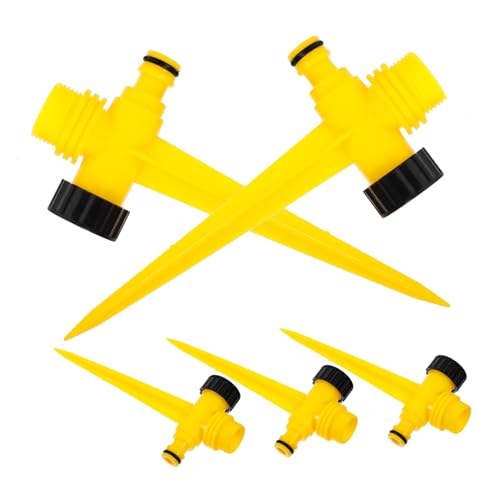 BCOATH 5Stücke Automatischer Sprinkler mit Rasensprinkler Pfahlbasis für Gartenbewässerung zu Installieren Tragbar und Effizient für Blumenbeete und Rasenflächen BCOATH 5Stücke Automatischer Sprinkler mit Rasensprinkler Pfahlbasis für Gartenbewässerung zu Installieren Tragbar und Effizient für Blumenbeete und Rasenflächen von BCOATH