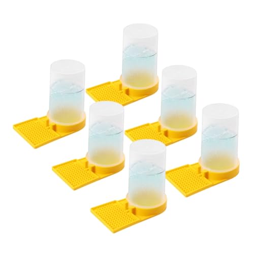 BCOATH 6 Stück Teiliges Bienenstock Wasserfutterspender aus Robustem Kunststoff Bienenschonendes Design ohne Auslaufen Praktische Imker Futterhilfe für Bienenstock Eingang für Frühling von BCOATH