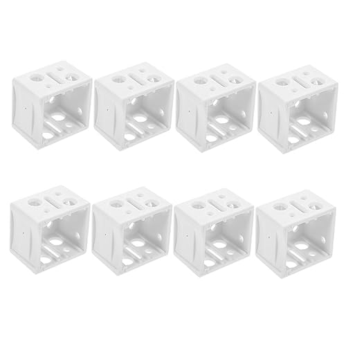 BCOATH 8 Stück Teiliges Weiße Jalousiehalter aus Robustem Mini Montageklammern für Fensterrollos Vielseitige Befestigungsklammern für Innen und Außenmontage Kompakt und Langlebig BCOATH 8 Stück Teiliges Weiße Jalousiehalter aus Robustem Mini Montageklammern für Fensterrollos Vielseitige Befestigungsklammern für Innen und Außenmontage Kompakt und Langlebig von BCOATH