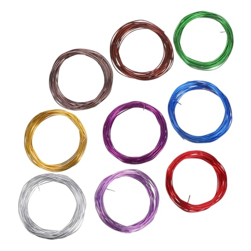 BCOATH 9Roll Aluminium-draht für Gartenarbeit Flexibler Bonsai-draht zur Baumformung Vielseitig Einsetzbar für Indoor Outdoor Pflanzen Farben für Bonsai-training und Pflanzenarrangements BCOATH 9Roll Aluminium-draht für Gartenarbeit Flexibler Bonsai-draht zur Baumformung Vielseitig Einsetzbar für Indoor Outdoor Pflanzen Farben für Bonsai-training und Pflanzenarrangements von BCOATH