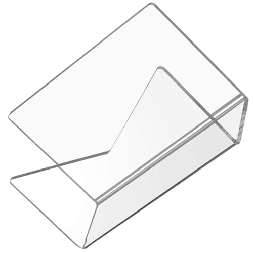 BCOATH Acryl Briefablage Schreibtisch Organizer mit Polierten Kanten Transparentes Tischregal für Briefe Dokumente und Umschläge Stapelbarer Aufbewahrungsständer für Büro und Schule von BCOATH