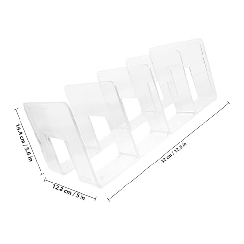 BCOATH Acryl Buchstütze Transparent Multifunktionaler Schreibtisch Organizer Platzsparendes Dokumenten Bücherregal für Büro und Zuhause Praktische Aufbewahrung und Ordnung BCOATH Acryl Buchstütze Transparent Multifunktionaler Schreibtisch Organizer Platzsparendes Dokumenten Bücherregal für Büro und Zuhause Praktische Aufbewahrung und Ordnung von BCOATH