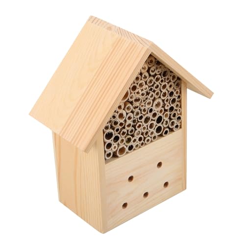 BCOATH Bienenhaus zum Hängen Natürlicher Bienennistplatz mit Belüftung für Garten und Outdoor Nachhaltiger Lebensraum schutzhaus für Wildbienen und Bestäuber BCOATH Bienenhaus zum Hängen Natürlicher Bienennistplatz mit Belüftung für Garten und Outdoor Nachhaltiger Lebensraum schutzhaus für Wildbienen und Bestäuber von BCOATH