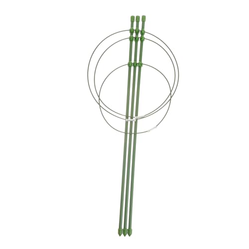 BCOATH Climbing Plant Support Cage Langlebigem Rostfreiem mit Grünem Kunststoffüberzug Hoher Garten Treillis für Tomaten Paprika Auberginen und Blumen Einfache ohne Werkzeug Optimale von BCOATH