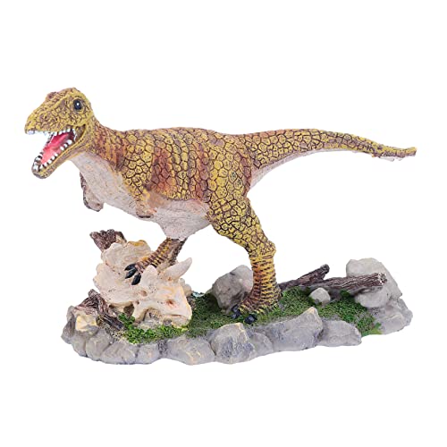 BCOATH Dinosaurier-Ornamente Figuren Spielzeug Tier Feengarten Zubehör Wohnkultur unterwasserwelt aquarium dekoration Aquarium-Dinosaurier künstlicher Dinosaurier Kletterkasten Rinde Harz von BCOATH