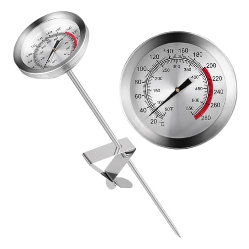 BCOATH Edelstahl Food Thermometer mit Clip Präziser Grill und Fleisch Thermometer Sonde Geruchsfrei Leicht Tragbar für Bbq Kochen Outdoor und Heimgebrauch von BCOATH