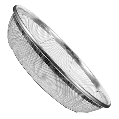 BCOATH Edelstahl Gartensieb Rund mit Maschenweite Bodensieb zur Stein Sandfilterung Robustes Gartensieb für Erde und Kompost Vielseitiger Garten Pflanzhelfer von BCOATH