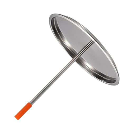 BCOATH Edelstahl Grillrost mit Abtropfschale Multifunktionales BBQ Hähnchenbratrost für Camping und Backofen Rostfrei Platzsparend Einfach zu Montieren für Hähnchen Zufällige Farbe von BCOATH